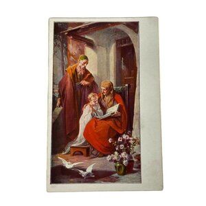 Vintage Postcard Switzerland Youth of the Blessed Virgin  RARE u